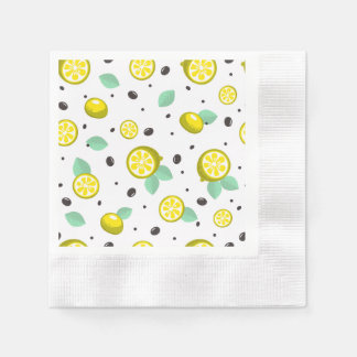 Napkins with a modern pattern.