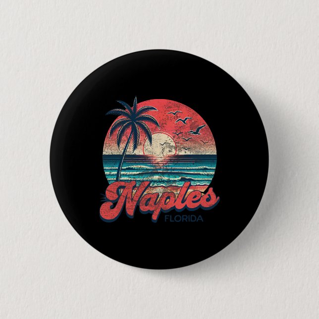 Naples  2 inch round button (Front)