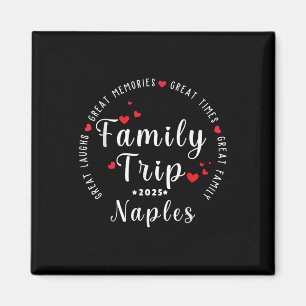 Naples Beach Family Trip Vacation 2025 Matching  Magnet