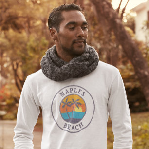 Naples Beach, Florida Faded Classic Style T-Shirt