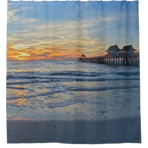 Naples Beach, Florida, Pier at Sunset