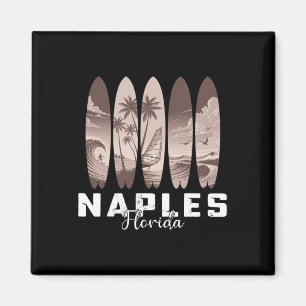 Naples Beach Florida Surfboard Men Women Surfing  Magnet