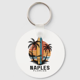 Naples Beach Florida Surfing Surfer _1 Keychain