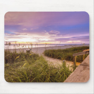 Naples Beach Shore and Calm Ocean   Florida Mouse Pad