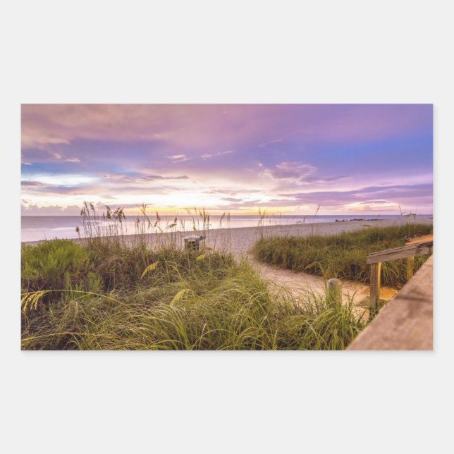 Naples Beach Shore and Calm Ocean | Florida Sticker (Front)
