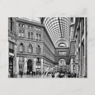 Naples Black and White Postcard