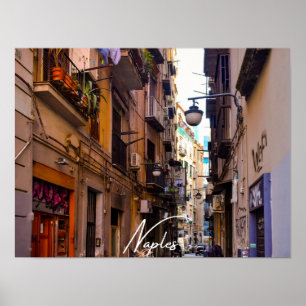 Naples Building Postcard Poster
