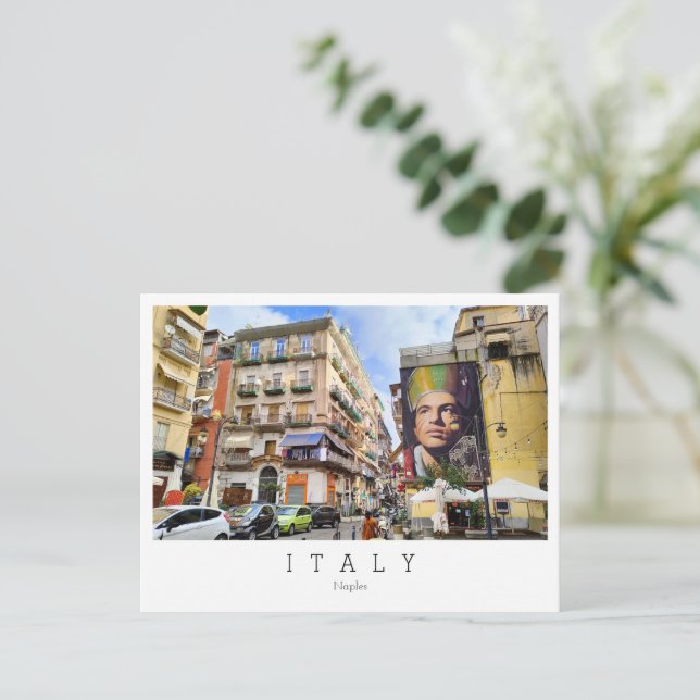 Naples, capitale de la Campanie, Italie Carte post (Debout devant)