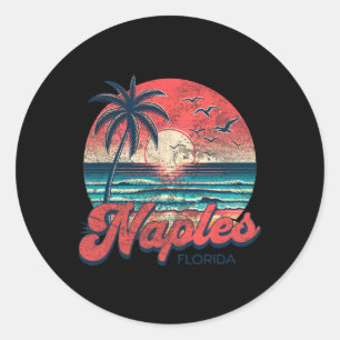 Naples  classic round sticker