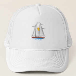 Naples Coastal Nautical Sailing Sailor Trucker Hat