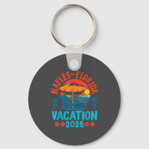 Naples Florida 2026 Family Vacation Beach Summer V Keychain