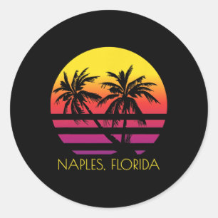 Naples Florida  Classic Round Sticker