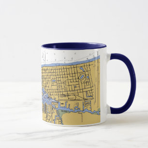 Naples, Florida Nautical Harbour Chart Coffee Mug