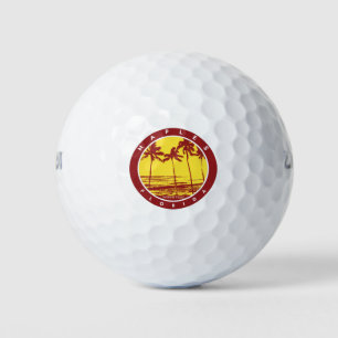 Naples Florida Palm Trees Beach Golf Balls