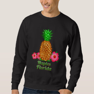 Naples Florida Pineapple Floral Sweatshirt