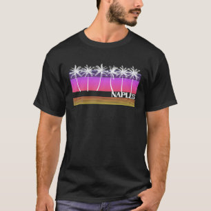 Naples Florida Retro Style Vintage Beach Sunset 70 T-Shirt