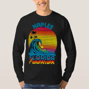 Naples Florida Retro Throwback Surf & Beach Souven T-Shirt