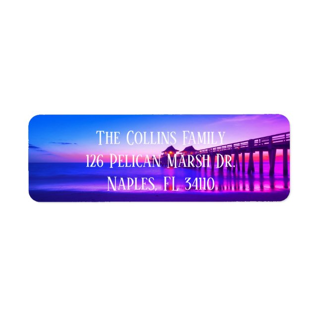 Naples Florida Return Address Labels (Front)