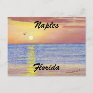 "NAPLES,FLORIDA SUNSET POSTCARD" POSTCARD