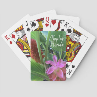 Naples Florida Tropical Flowers  Playing Cards