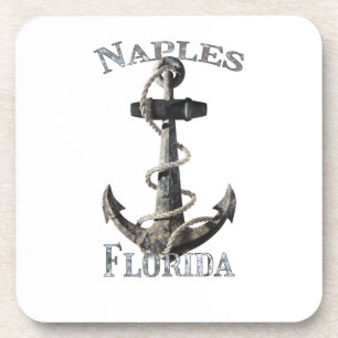 Naples Florida Vacation Nautical Anchor Sailing Coaster