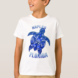 Naples Florida Vacation Tribal Turtle T-Shirt