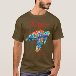 Naples Florida Watercolor Sea Turtle T-Shirt