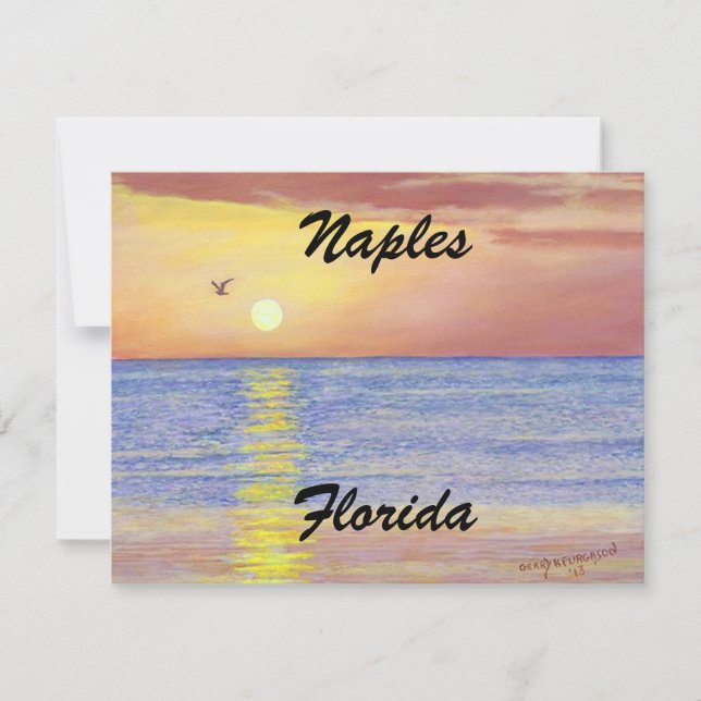 NAPLES, FLORIDE CARTE PLATE (Devant)