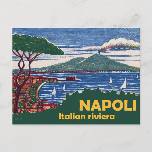 Naples, Italian Riviera Postcard (Front)