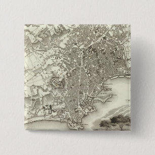 Naples, Italy 2 Inch Square Button