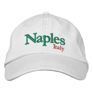Naples Italy City Pride Embroidered Hat