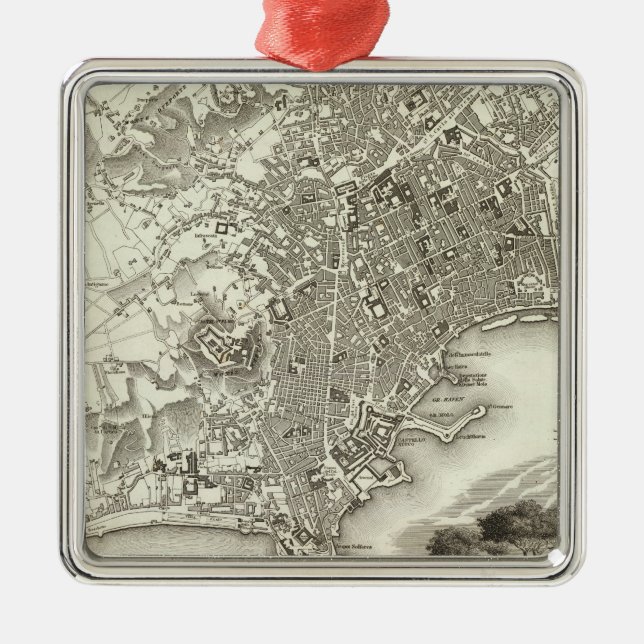 Naples, Italy Metal Ornament (Front)