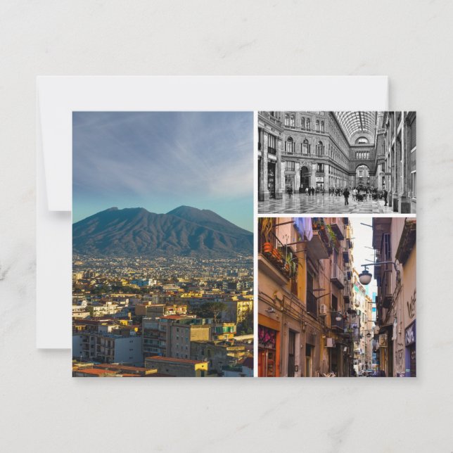Naples Italy Postcard (Front)
