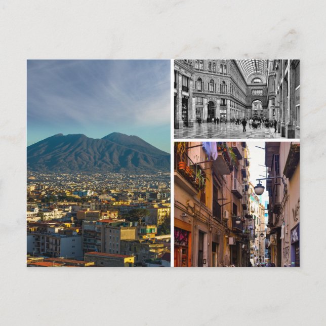 Naples Italy Postcard (Front)