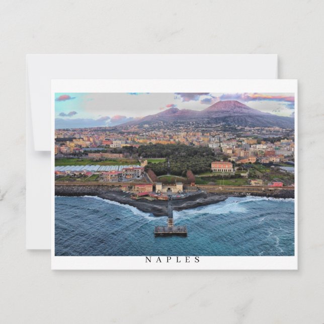 Naples Italy Seasonal Greeting Card (Front)