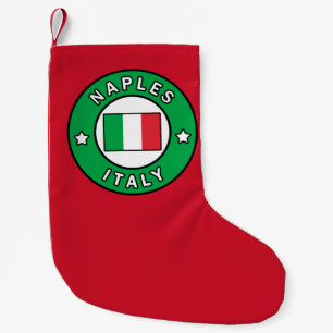 Naples Italy Small Christmas Stocking