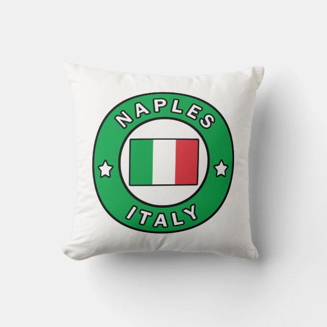 Naples Italy Throw Pillow (Front)