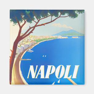 Naples Italy vintage travel Magnet