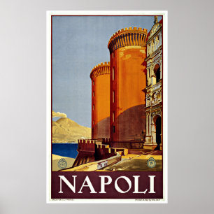 Naples Napoli Italie - affiches de Vintage voyage