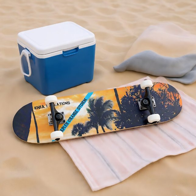 Naples Orange Storm 7 7/8" Skateboard Deck (Creator Uploaded)