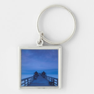 Naples Pier, dawn Keychain