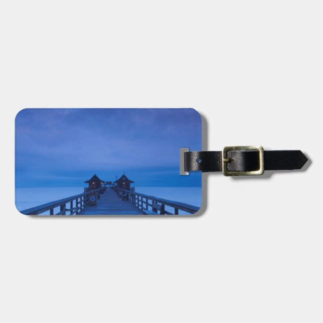 Naples Pier, dawn Luggage Tag (Front Horizontal)