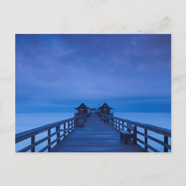 Naples Pier, dawn Postcard (Front)