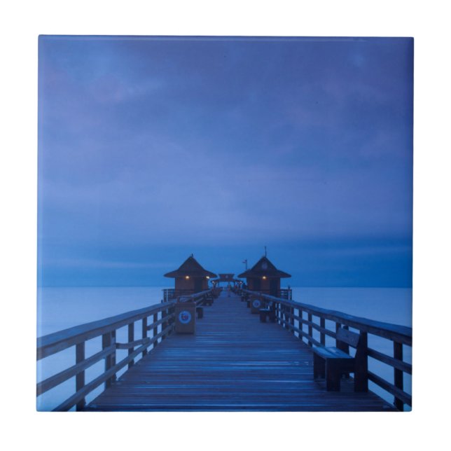 Naples Pier, dawn Tile (Front)