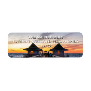 Naples Pier Floride Ocean Sunset