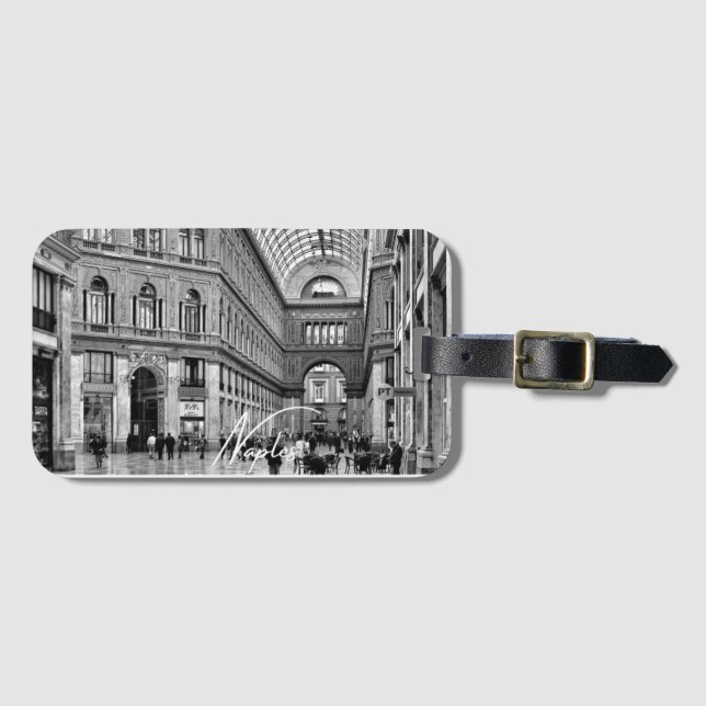 Naples Postcard Luggage Tag (Front Horizontal)