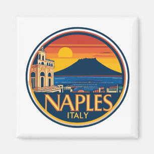 Naples Skyline 1 Magnet