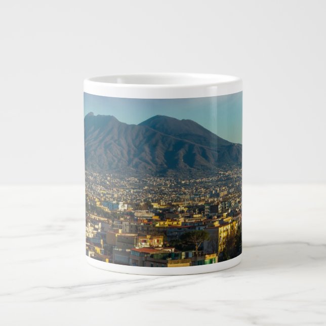 Naples Vesuvius (Napoli) Large Coffee Mug (Front)