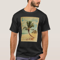 Naples Vintage Travel T-shirt - Beach