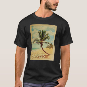 Naples Vintage Travel T-shirt - Beach